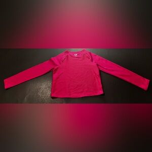 Avia Girls 7/8 Long Sleeve Hot Pink Tshirt